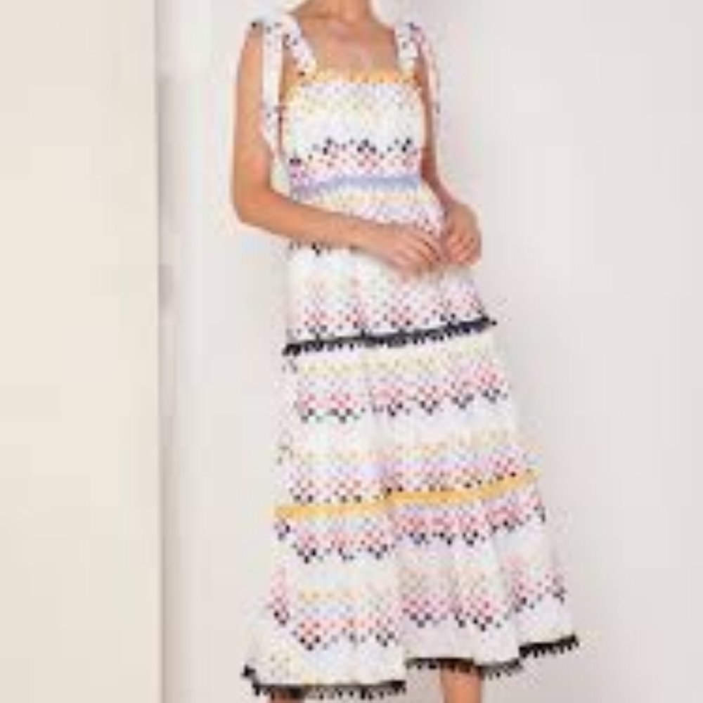 Foxiedox tiered maxi dress EUC